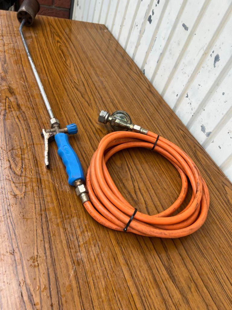 CFH PA079 Onkruidbrander met slang en drukregelaar, Ophalen, Gebruikt