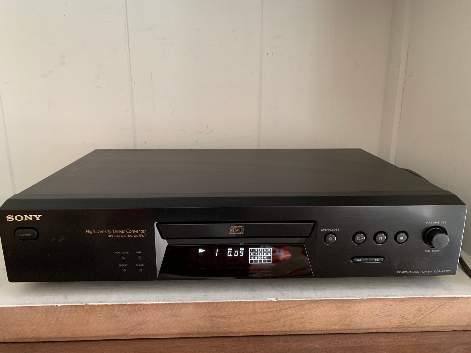 Sony Compactdisk Player - CDP XE270 Nieuwstaat, Ophalen, Zo goed als nieuw, Sony