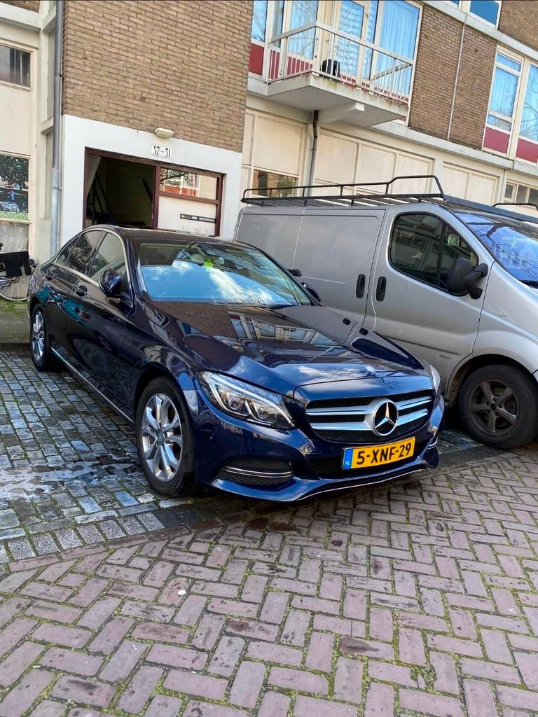 Mercedes-Benz C-Klasse C200 2.0 prestige 184PK stoelverwarm, Auto's, Mercedes-Benz, Achterwielaandrijving, Blauw, Handgeschakeld