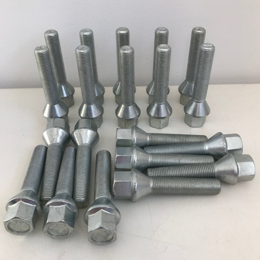 Wielbout M12 x 1,25 x 50 mm conische kop staal verzinkt, Ophalen of Verzenden, Nieuw