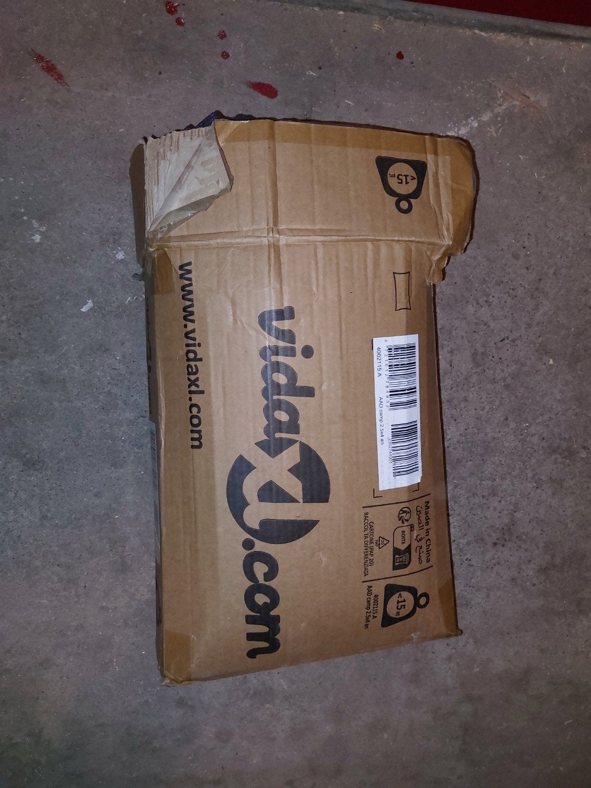 vidaXL Tenttapijt Antraciet 400x250 cm Polyester, Caravans en Kamperen, Ophalen, Nieuw