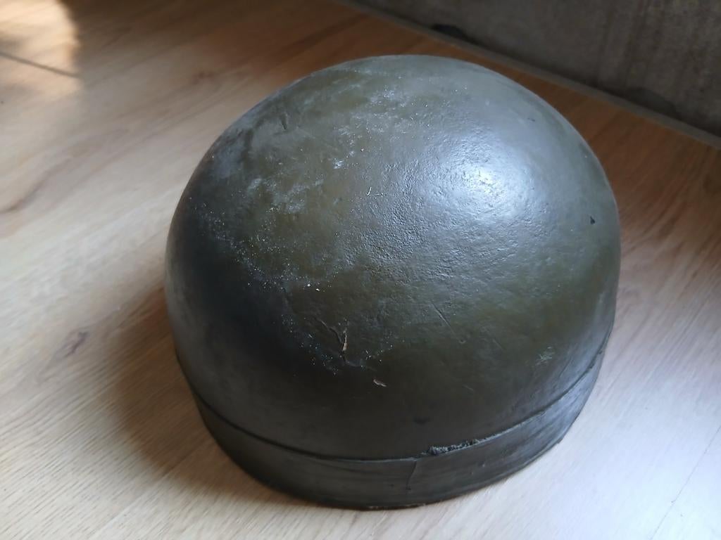 Britse pulp helm despatch rider 1942 WW2, Verzamelen, Ophalen of Verzenden, Landmacht, Engeland, Helm of Baret