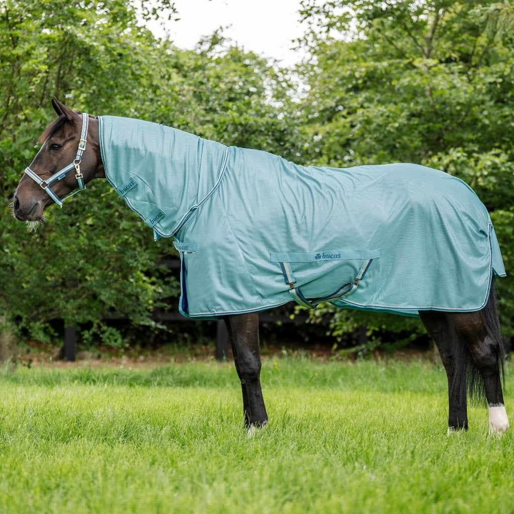 Bucas Freedom Flysheet Turquoise F/N, Dieren en Toebehoren, Paarden en Pony's | Dekens en Dekjes, UK, Vliegendeken, UK, Nieuw