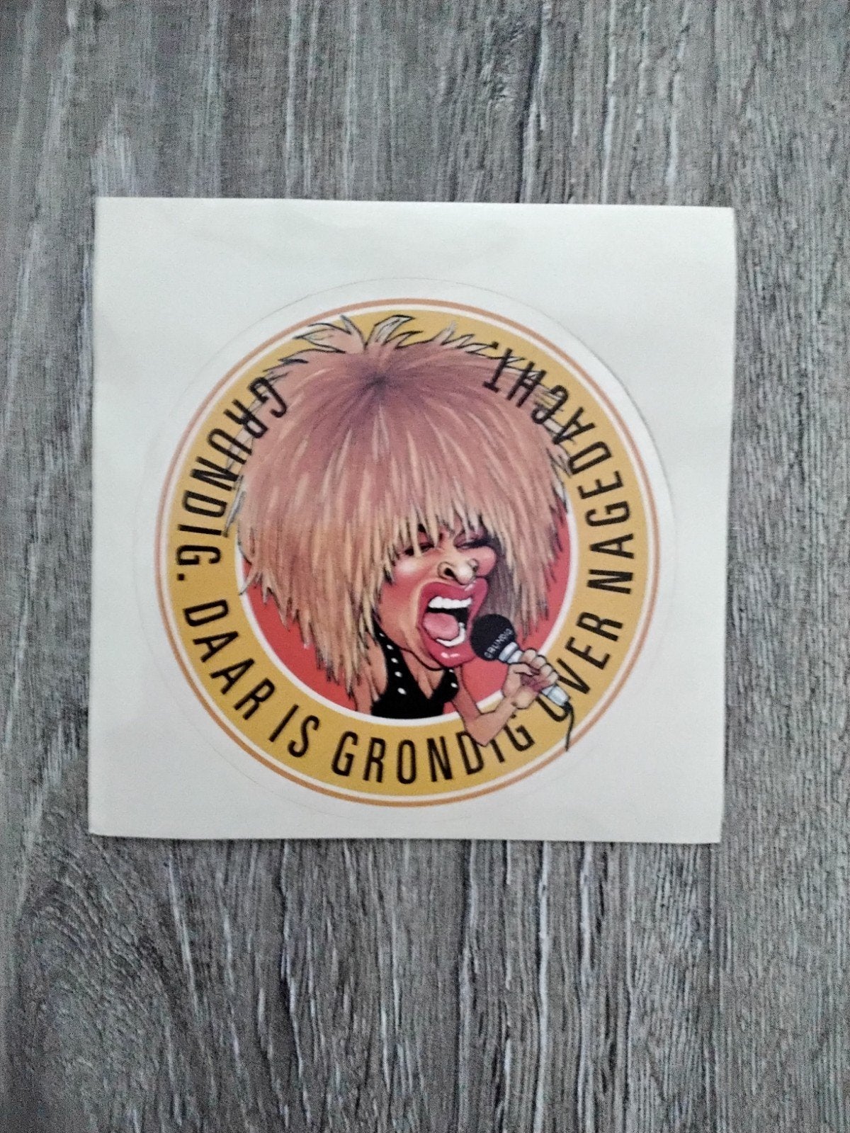 Tina Turner sticker, Ophalen of Verzenden, Zo goed als nieuw