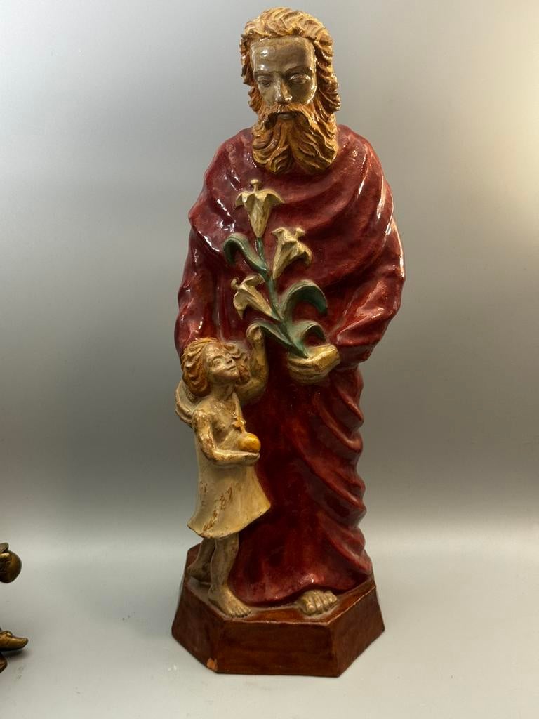 Jozef met het kind Jezus, Antiek en Kunst, Antiek | Religie, Ophalen of Verzenden