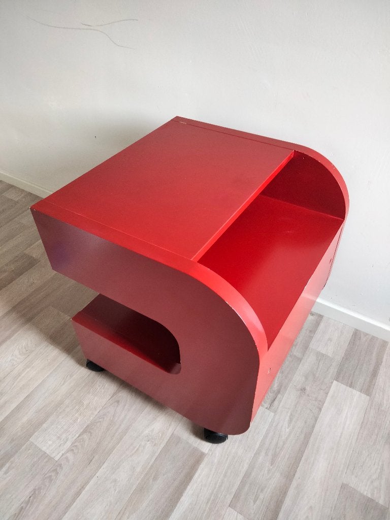 Vintage Ikea Ilen bijzettafel, Minder dan 55 cm, Gebruikt, Jaren 90, Vierkant