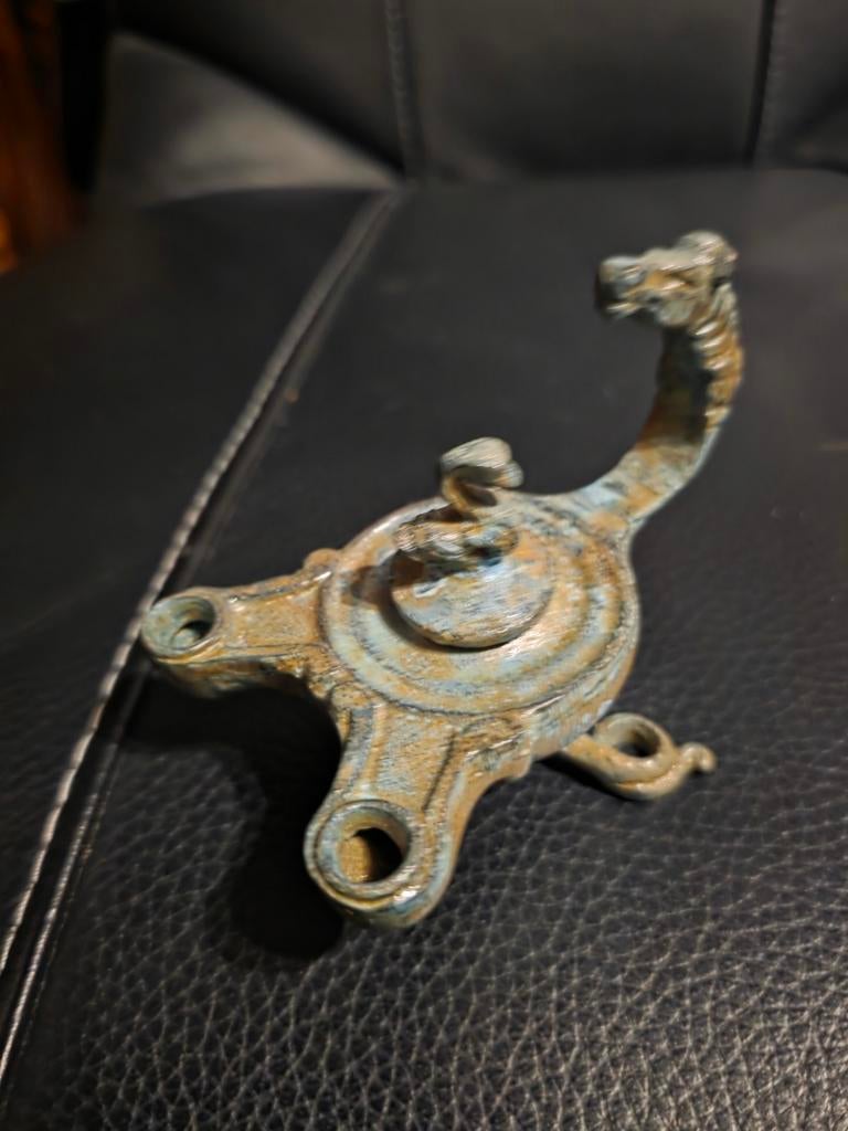 Brons Romeinse olielamp, Antiek en Kunst, Antiek | Koper en Brons, Ophalen of Verzenden