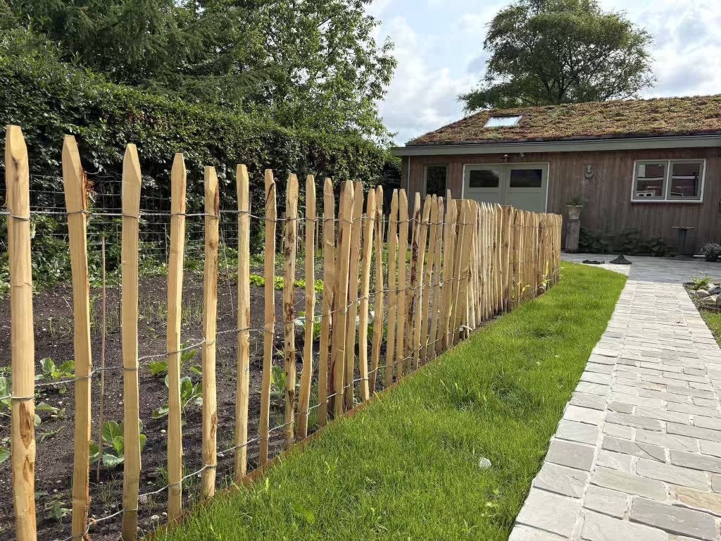 Nu 10% korting op kastanje schapenhekwerk van topkwaliteit!, Ophalen, Nieuw, Hout, Tuinhek