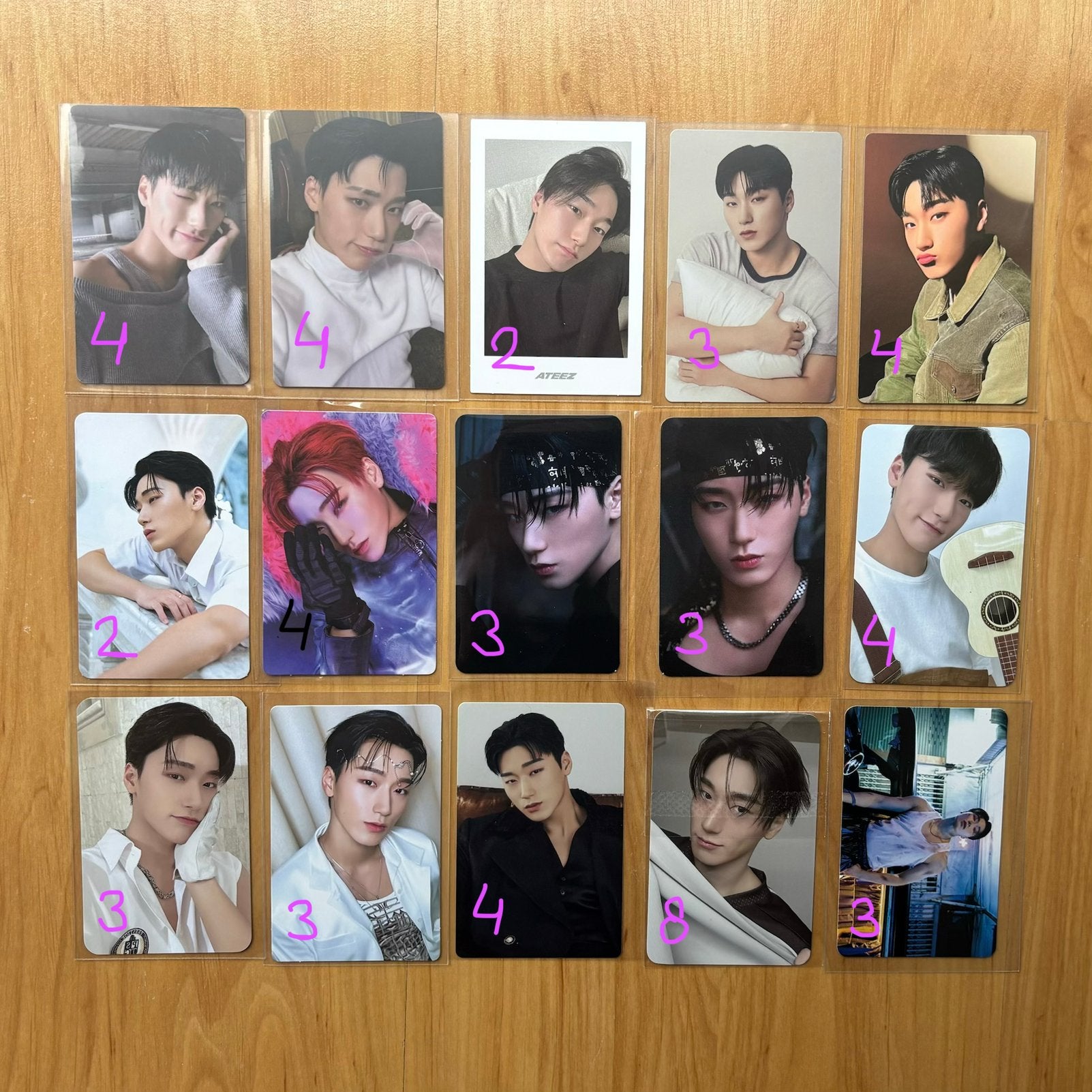 ATEEZ San photocards, Verzamelen, Muziek, Artiesten en Beroemdheden, Ophalen, Zo goed als nieuw, Foto of Kaart