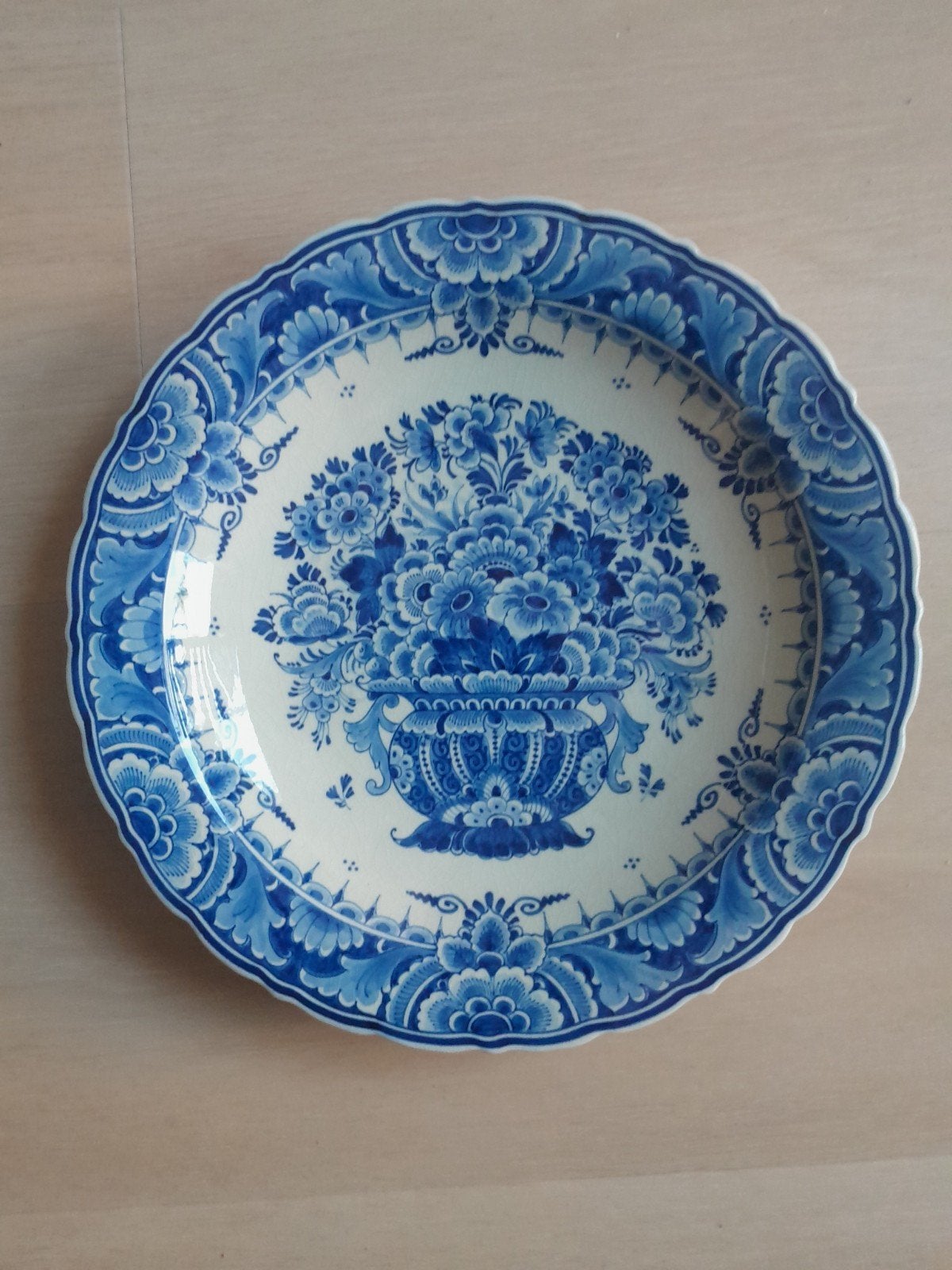 Delfts Blauw Bevrijdingsjaar 1945 Sierbord - 29 cm, Ophalen of Verzenden