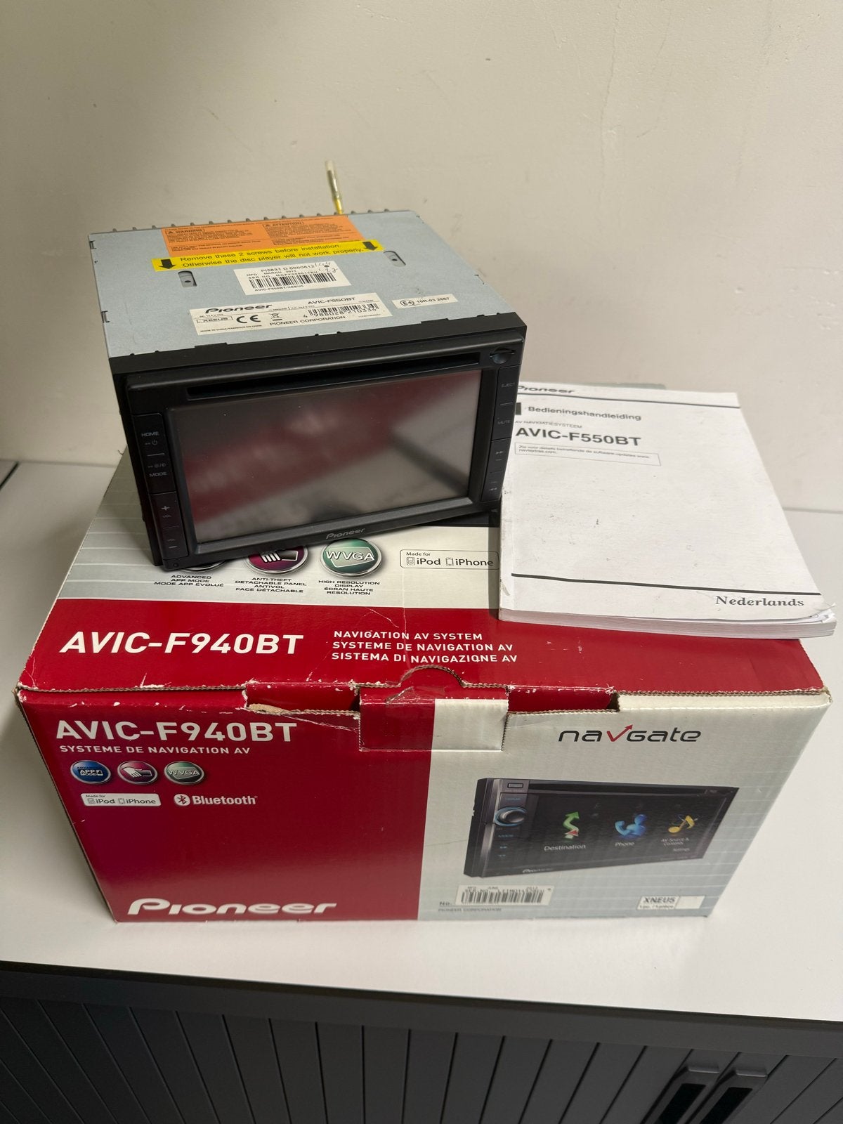 Pioneer AVIC-F940BT Navigatiesysteem met Bluetooth, Ophalen, Gebruikt
