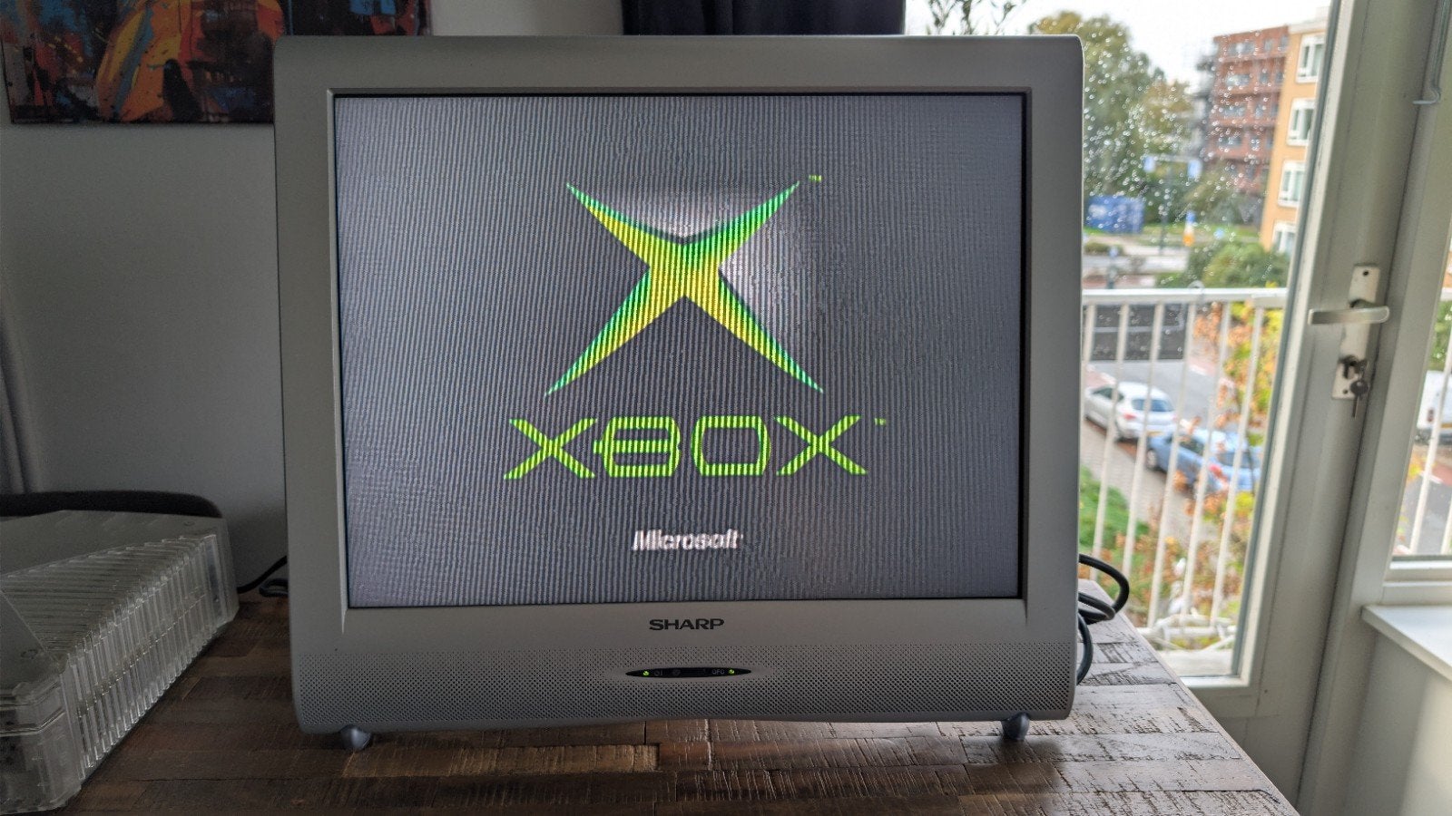 Sharp LCD TV - Ideaal voor retro gaming, Ophalen, Gebruikt, 50 Hz, 40 tot 60 cm