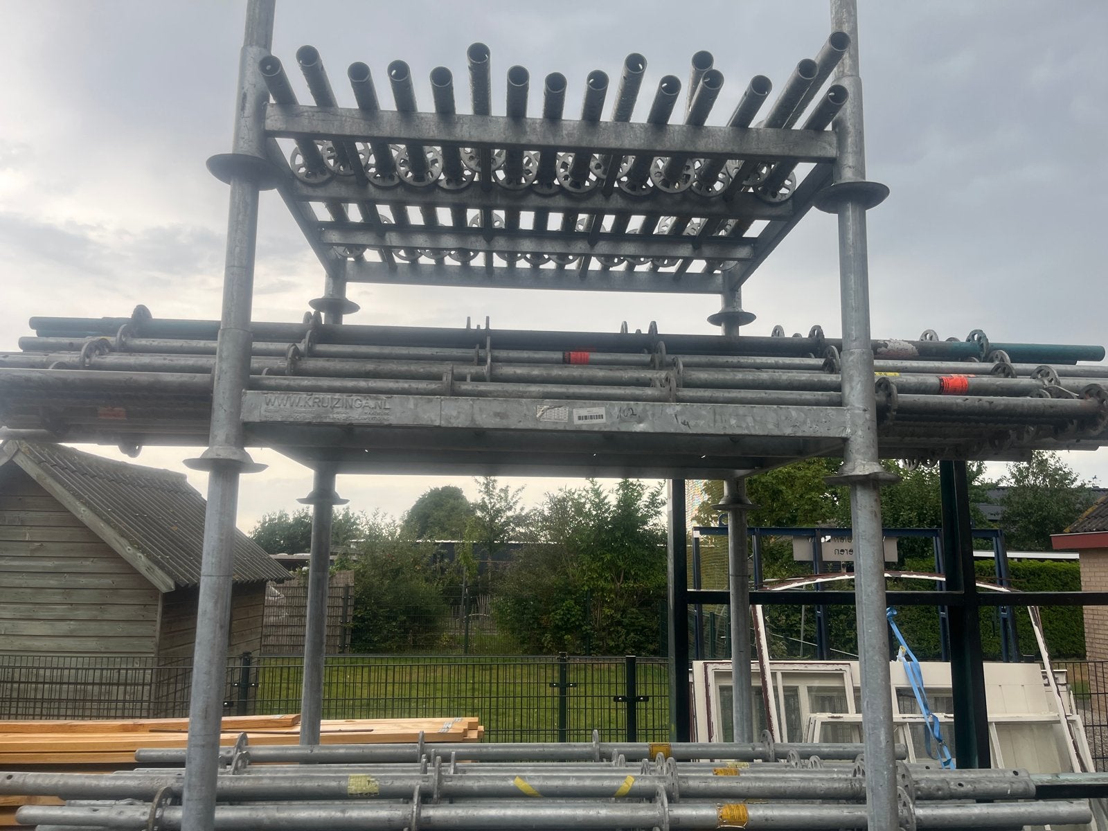 31x Steiger staanders 3M ringafstand 500mm, Ophalen of Verzenden, Gebruikt, Overige typen, 2 tot 5 meter