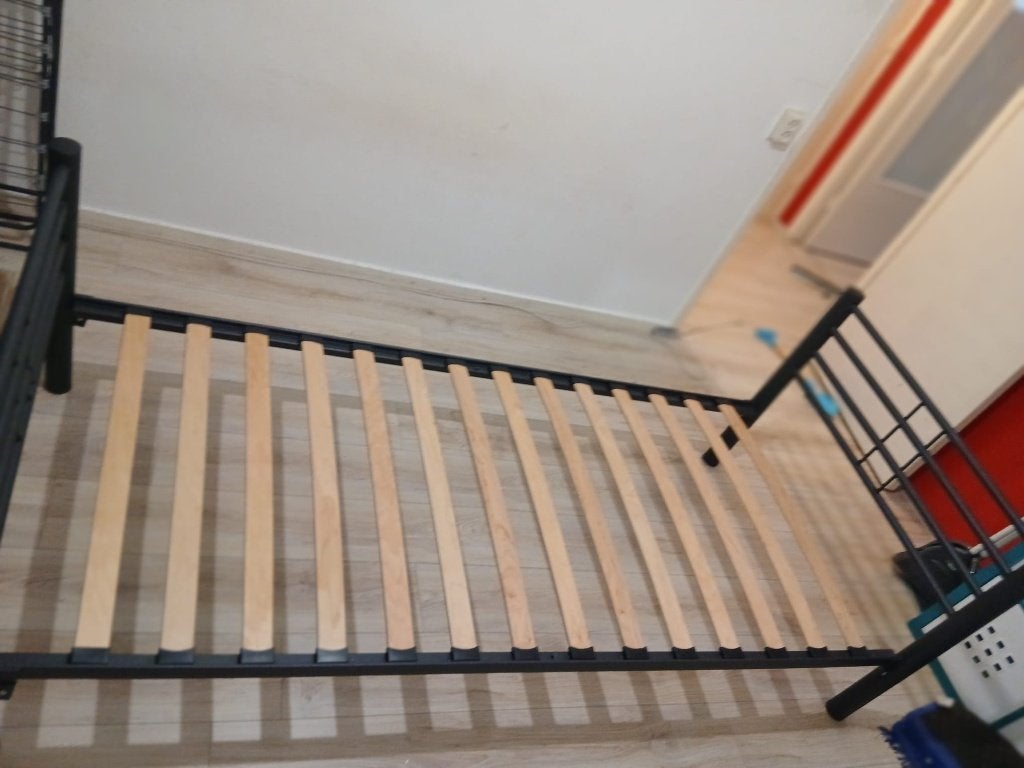 90cmx200 cm 1 persoonsbed, Huis en Inrichting, Slaapkamer | Bedden, Ophalen, 90 cm, Eenpersoons, Zwart