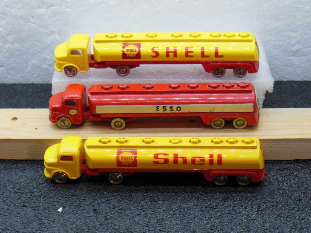 LEGO 649/650  - 3 x MB +tankopleggers  - 1:87, Ophalen of Verzenden, Gebruikt, Bus of Vrachtwagen, Overige merken