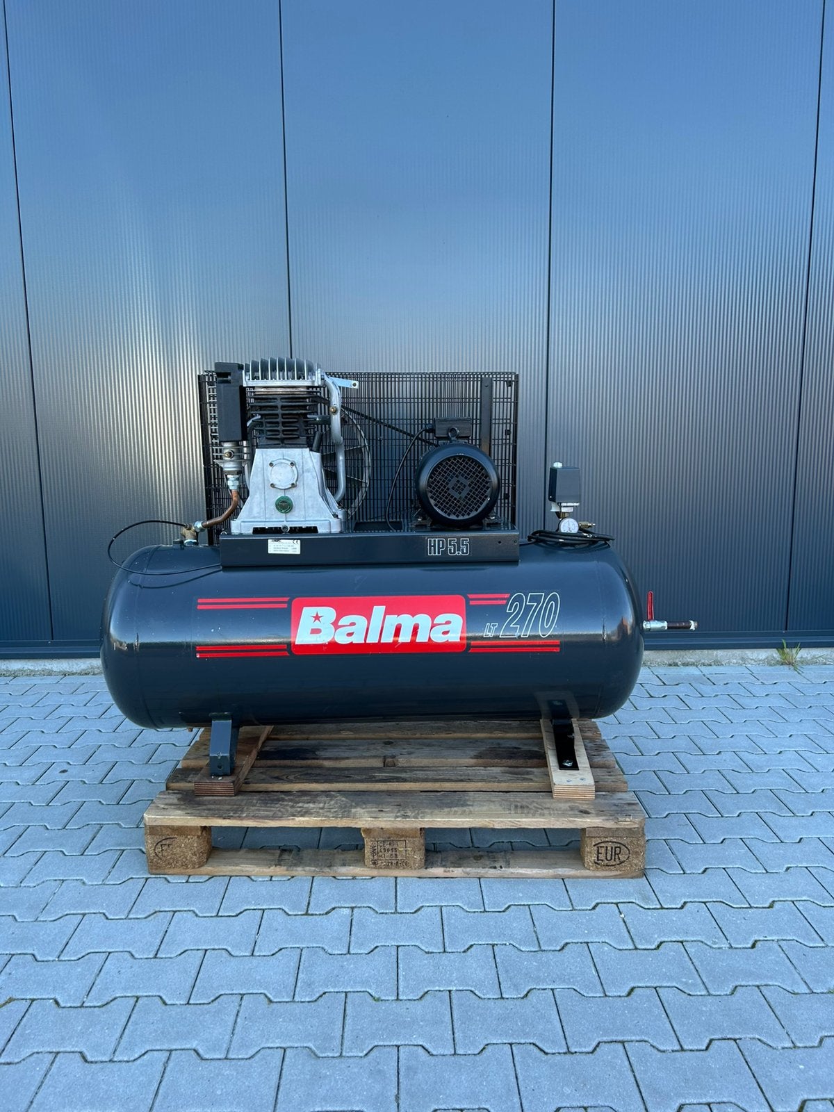 Compressor Balma (ABAC) LT 270 – 270 liter – 5,5 kW – 400V, Doe-het-zelf en Verbouw, Ophalen, 400 tot 800 liter/min, Zo goed als nieuw