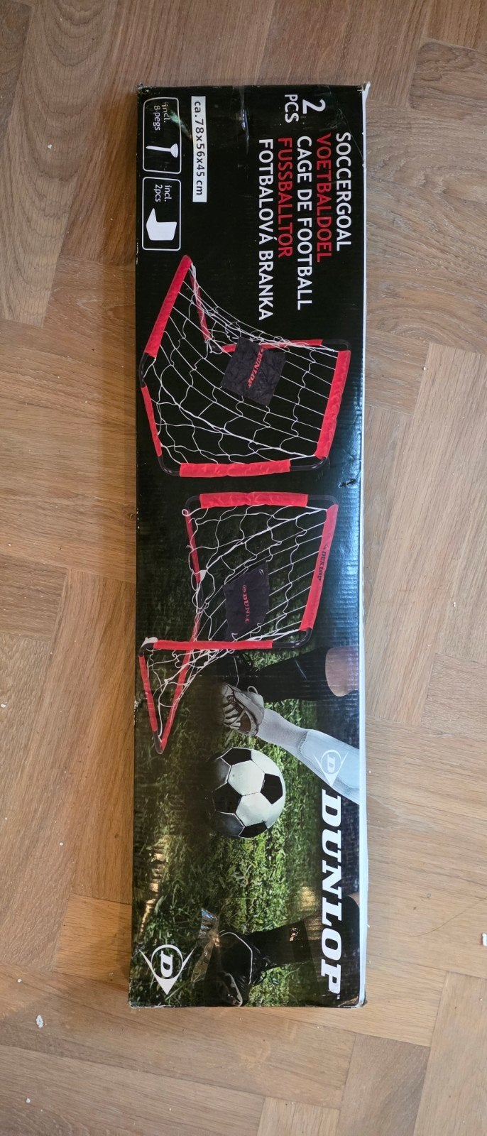 2x Kleine Voetbal Goals - Dunlop (ca. 78x56x45 cm), Maat XS of kleiner, Ophalen of Verzenden, Nieuw, Overige typen