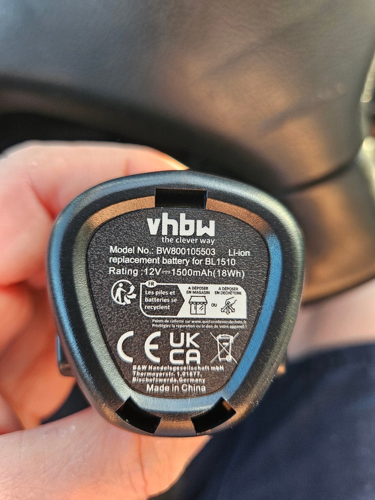 Nieuwe accu BL1510 voor o.a. Black & Decker gereedschap, Ophalen of Verzenden