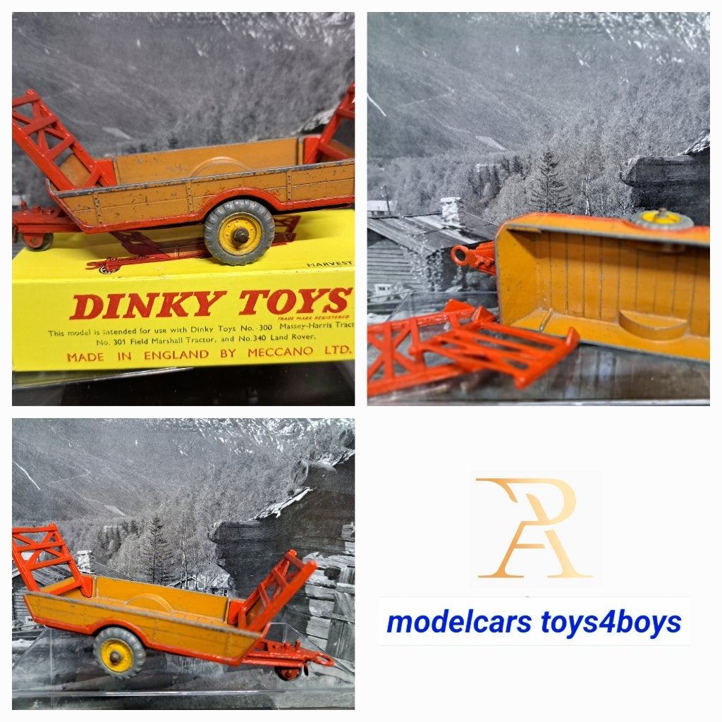 Dinky Toys no 320 Halsowen Harvest Trailer 1/43, Verzenden, Gebruikt, Tractor of Landbouw, Dinky Toys