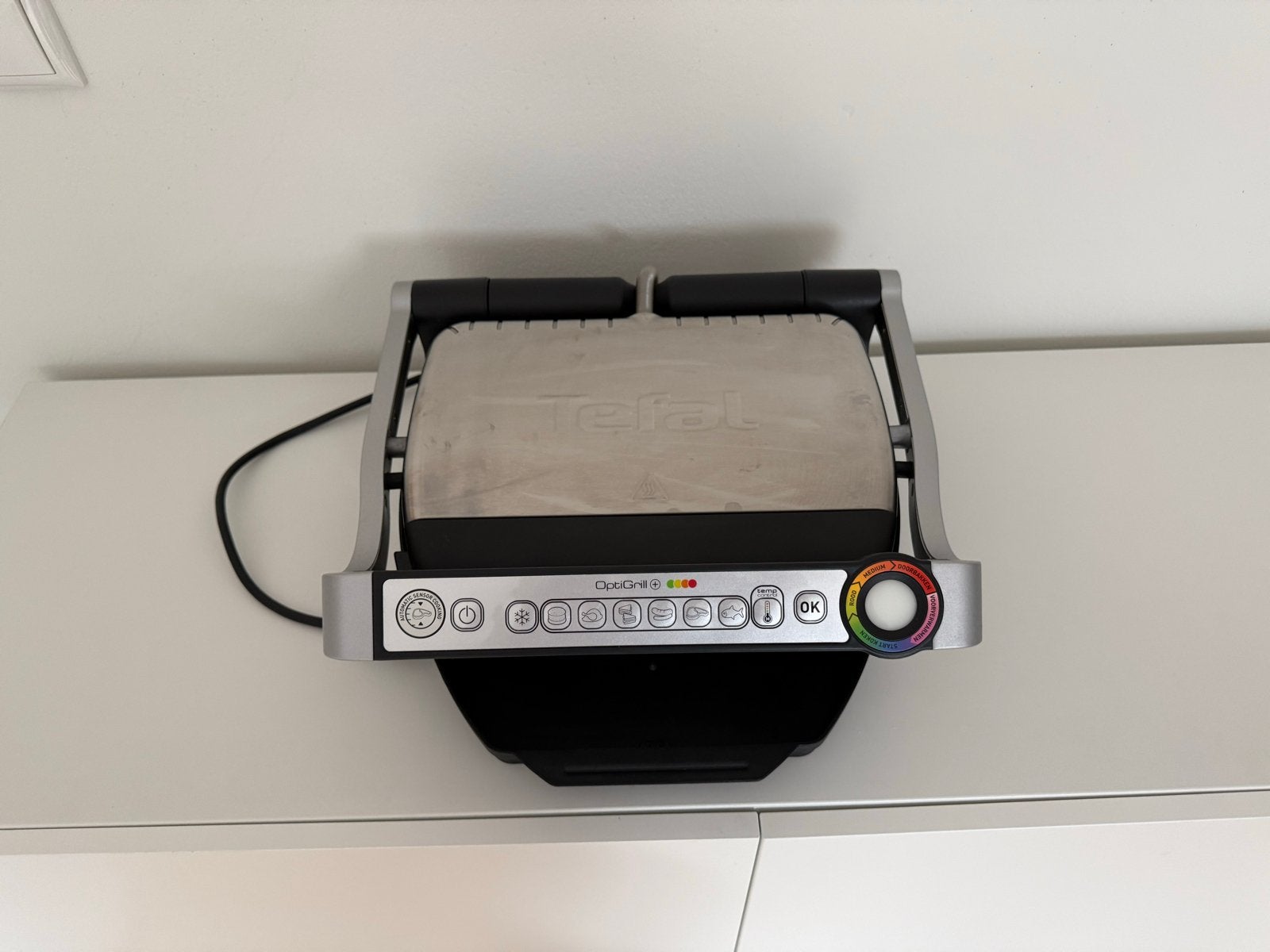 Tefal OptiGrill+ tosti ijzer Perfecte grillresultaten, Ophalen, Vaatwasmachinebestendig, Zo goed als nieuw, Tafelgrill