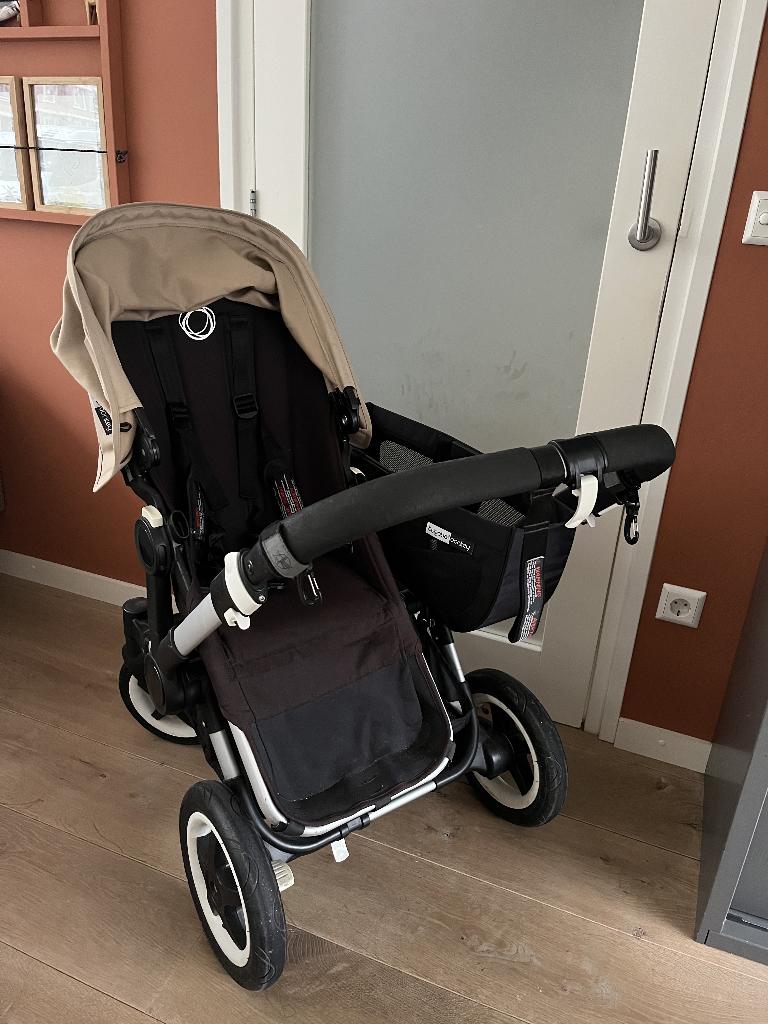 Bugaboo donkey zand/zwart compleet uitgerust, Gebruikt, Bugaboo, Verstelbare duwstang, Ophalen
