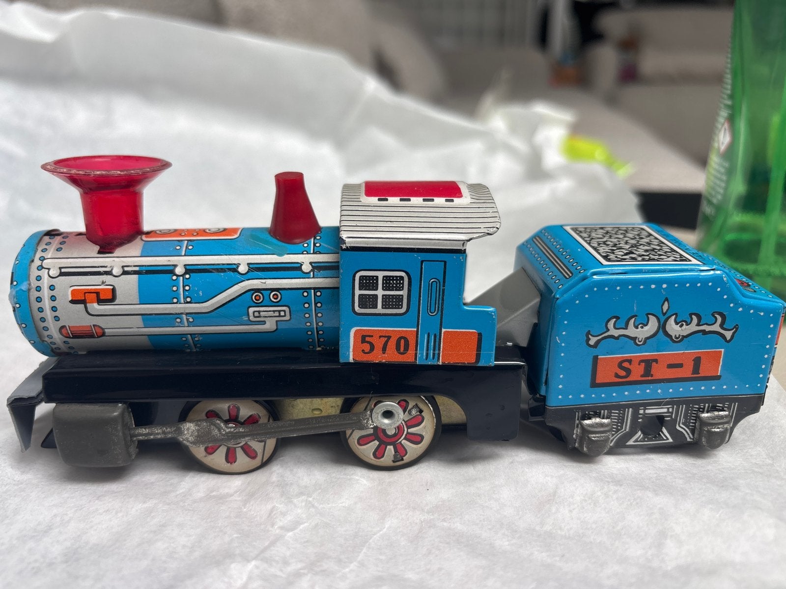 Model trein Vintage blikken speelgoedtrein ST-1 / 570, Ophalen of Verzenden, Zo goed als nieuw