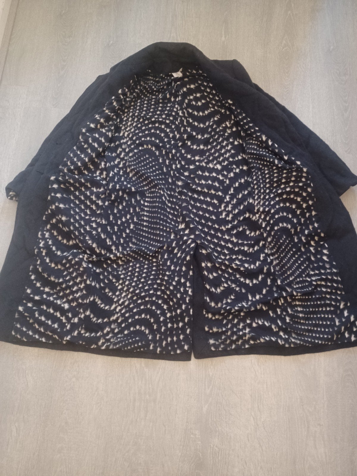 Als nieuw Knit-ted wollen jas maat S., Ophalen of Verzenden, Zo goed als nieuw, Maat 36 (S), Blauw