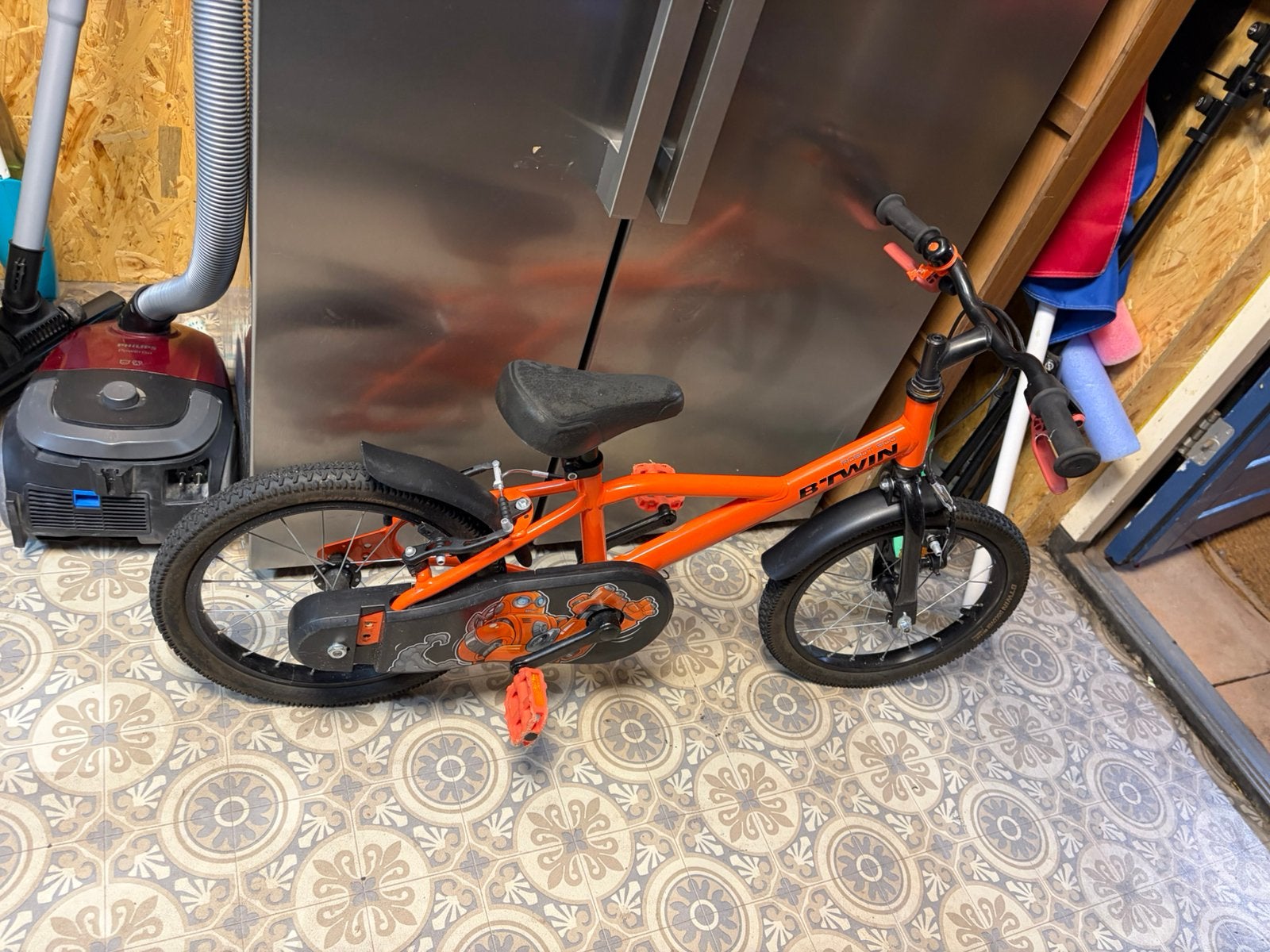 Kinder fiets jongens, Ophalen, Gebruikt, 16 inch, Handrem