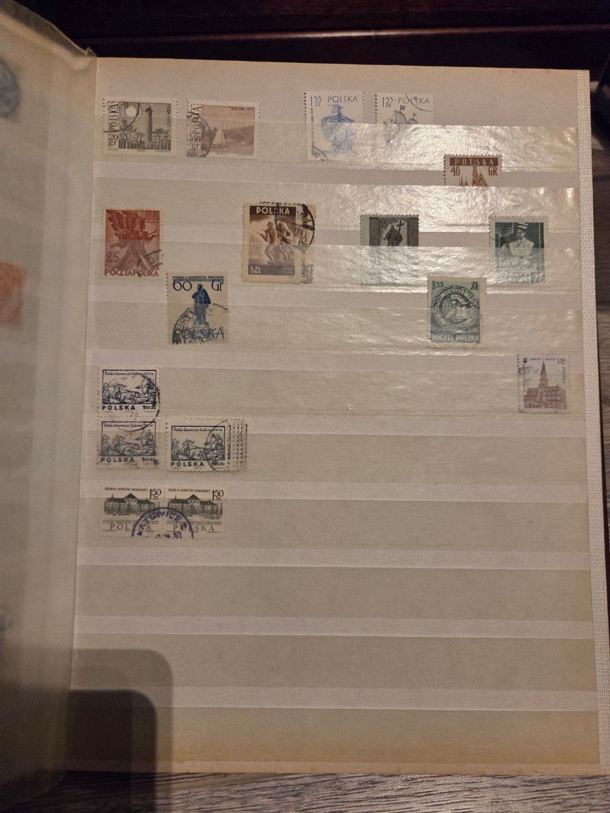 Verzameling Poolse postzegels in album, Ophalen of Verzenden, Buitenland