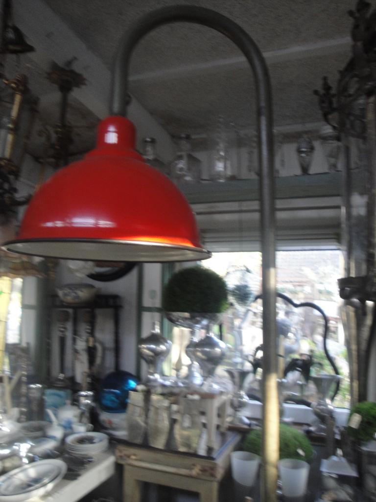 antieke lamp met amsterdammertje, Ophalen, Gebruikt