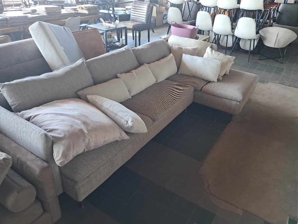Ikea Söderhamn Hoekbank Grijs Modulair, Ophalen, Gebruikt, Hoekbank, 75 tot 100 cm