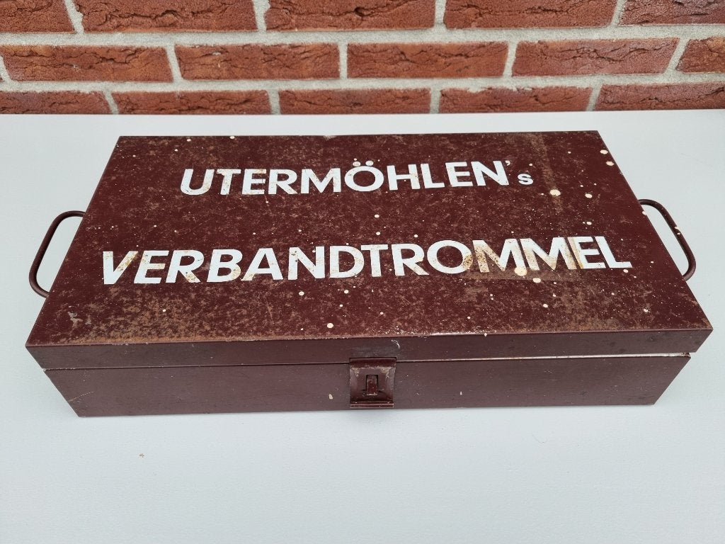 Vintage verbandtrommel., Antiek en Kunst, Ophalen of Verzenden