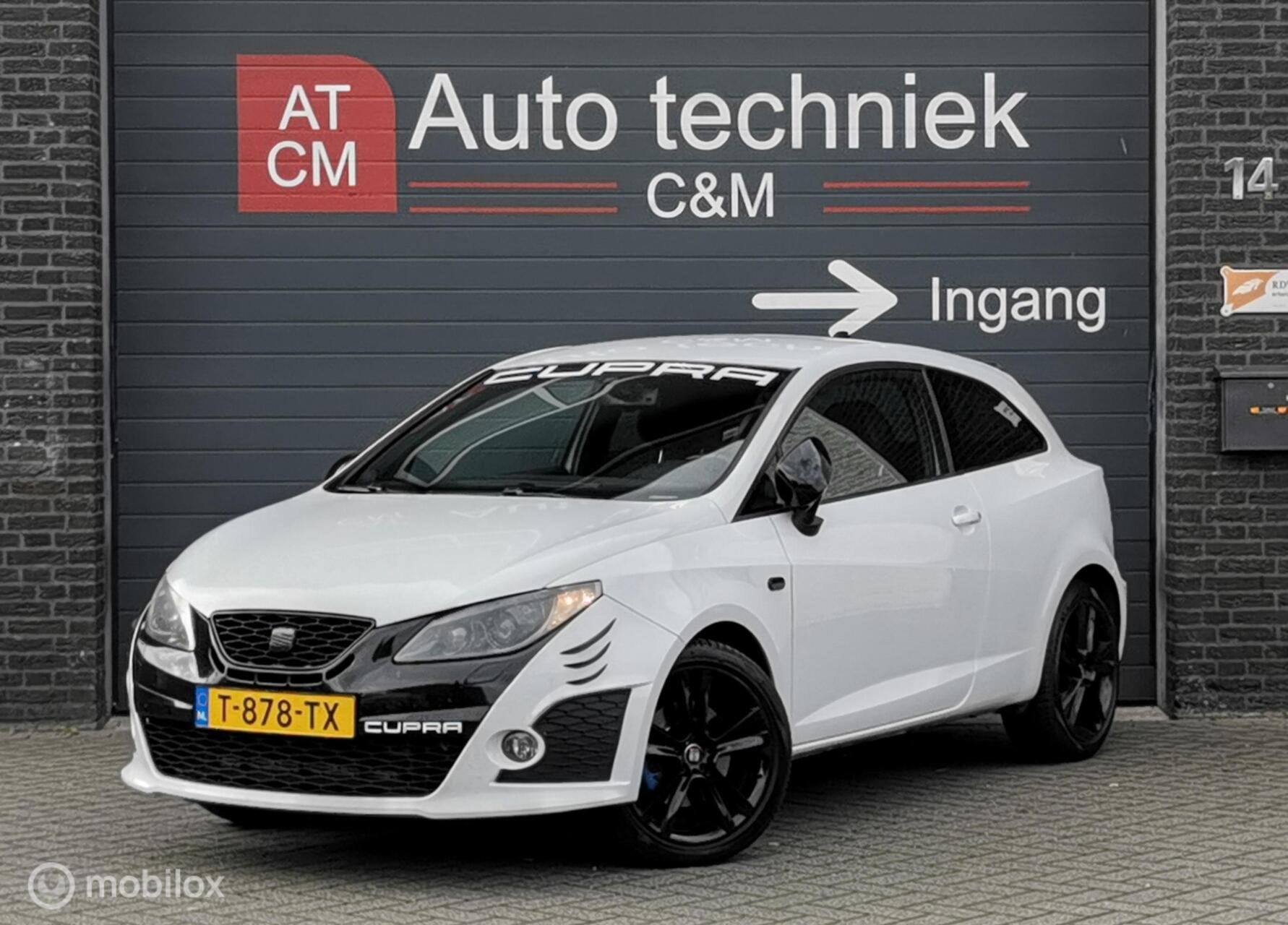 SEAT IBIZA SC 1.4 TSI CUPRA BOCANEGRA 180PK/DSG/PDC/CRUISE/, Auto's, Stof, Zwart, 4 cilinders, 179 pk