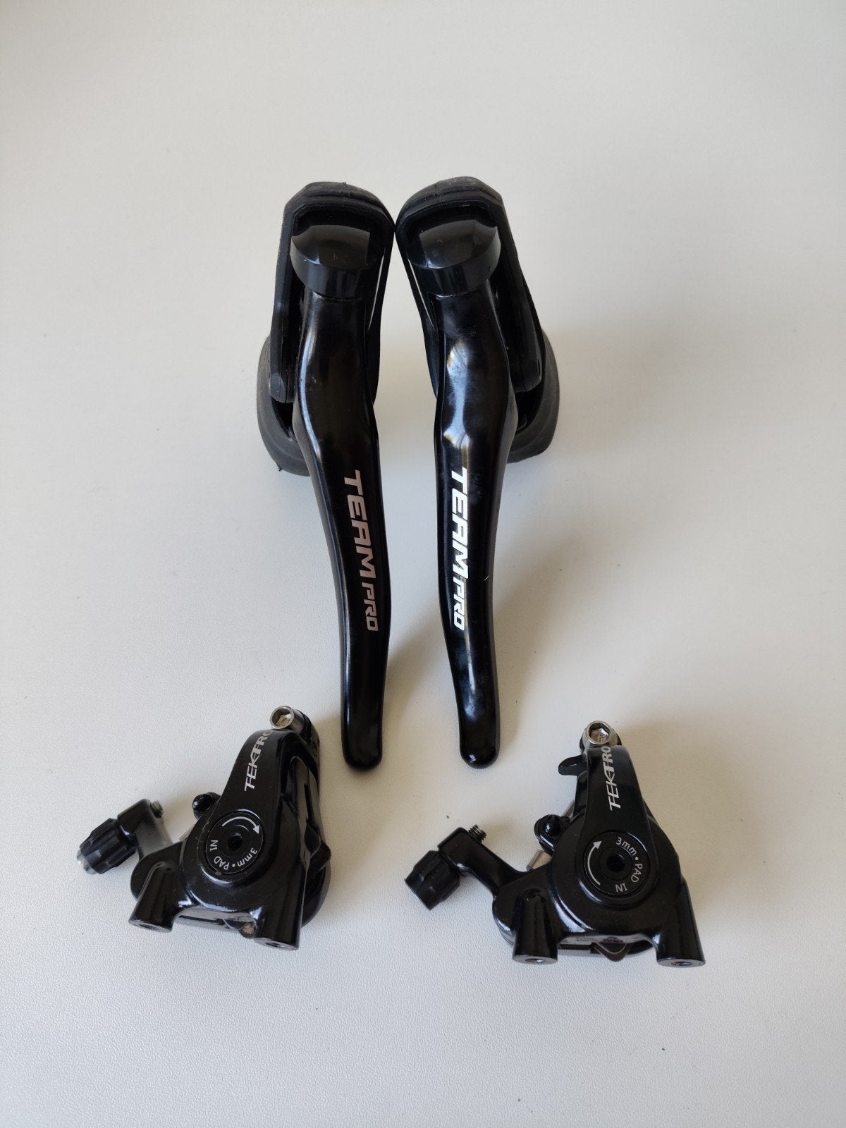 Shifter set met mechanische remmen - Tektro Team Pro, Tektro, Remmen, Gebruikt, Ophalen of Verzenden