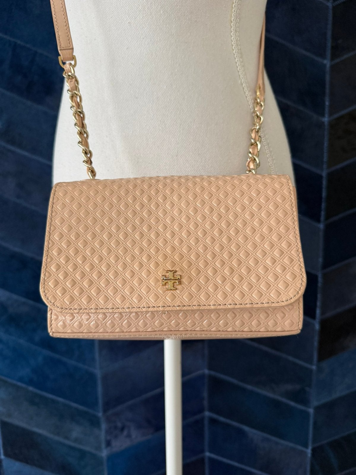 Tory Burch Blush crossbody tas schoudertas, Ophalen of Verzenden, Zo goed als nieuw, Schoudertasje