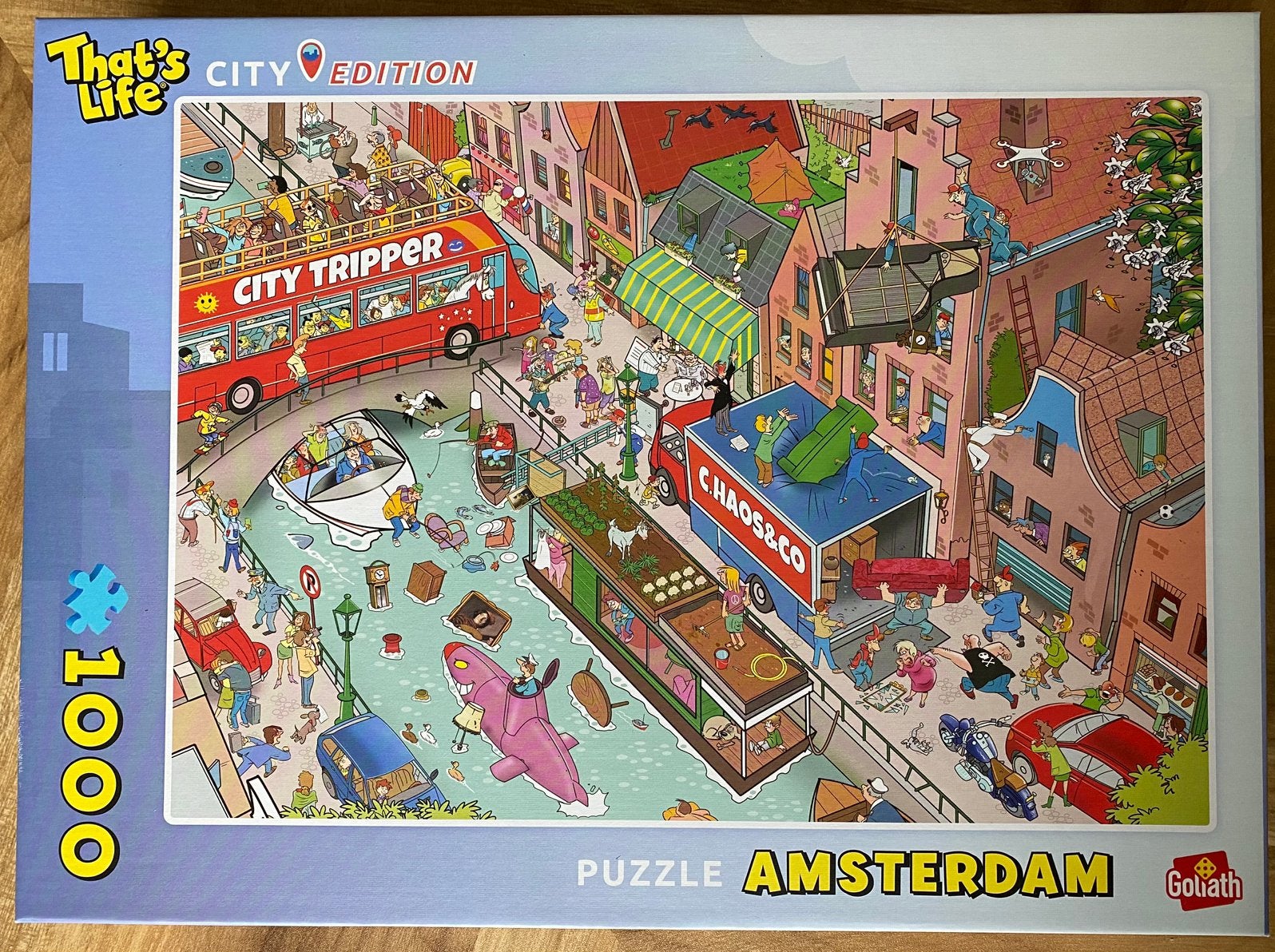 That’s life 1000 stukjes puzzel Amsterdam, Ophalen, 500 t/m 1500 stukjes, Zo goed als nieuw
