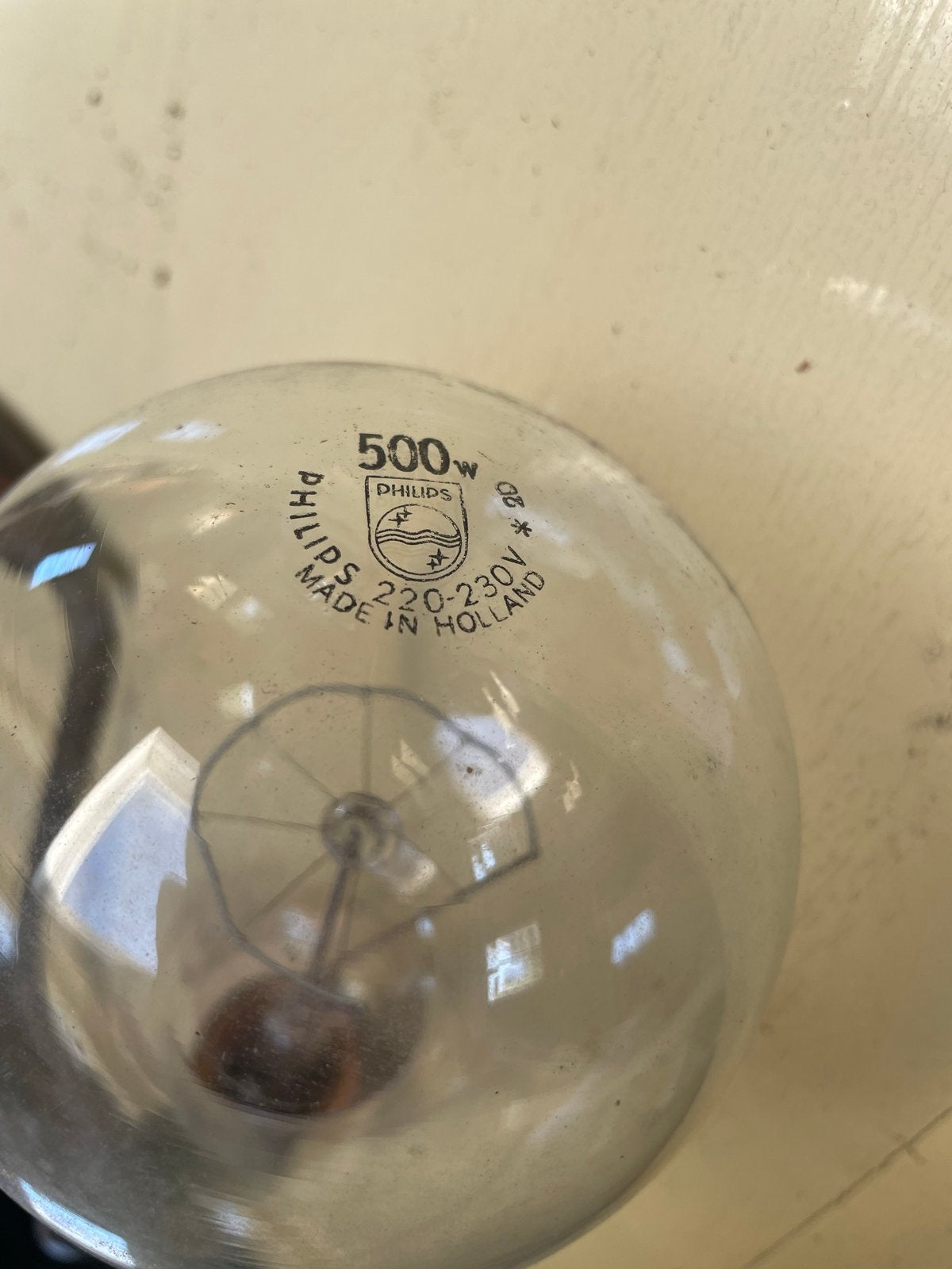 Philips Industriële Vintage Gloeilamp 500W E40 Goliath, Ophalen of Verzenden