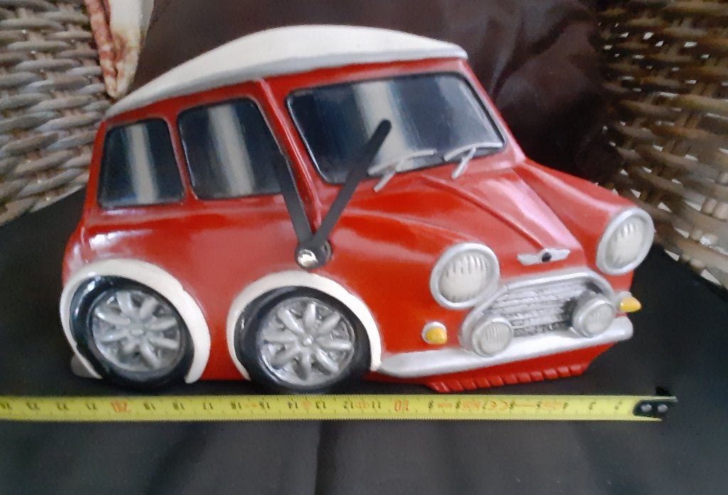 Wandklok Mini Morris, Ophalen of Verzenden, Auto's