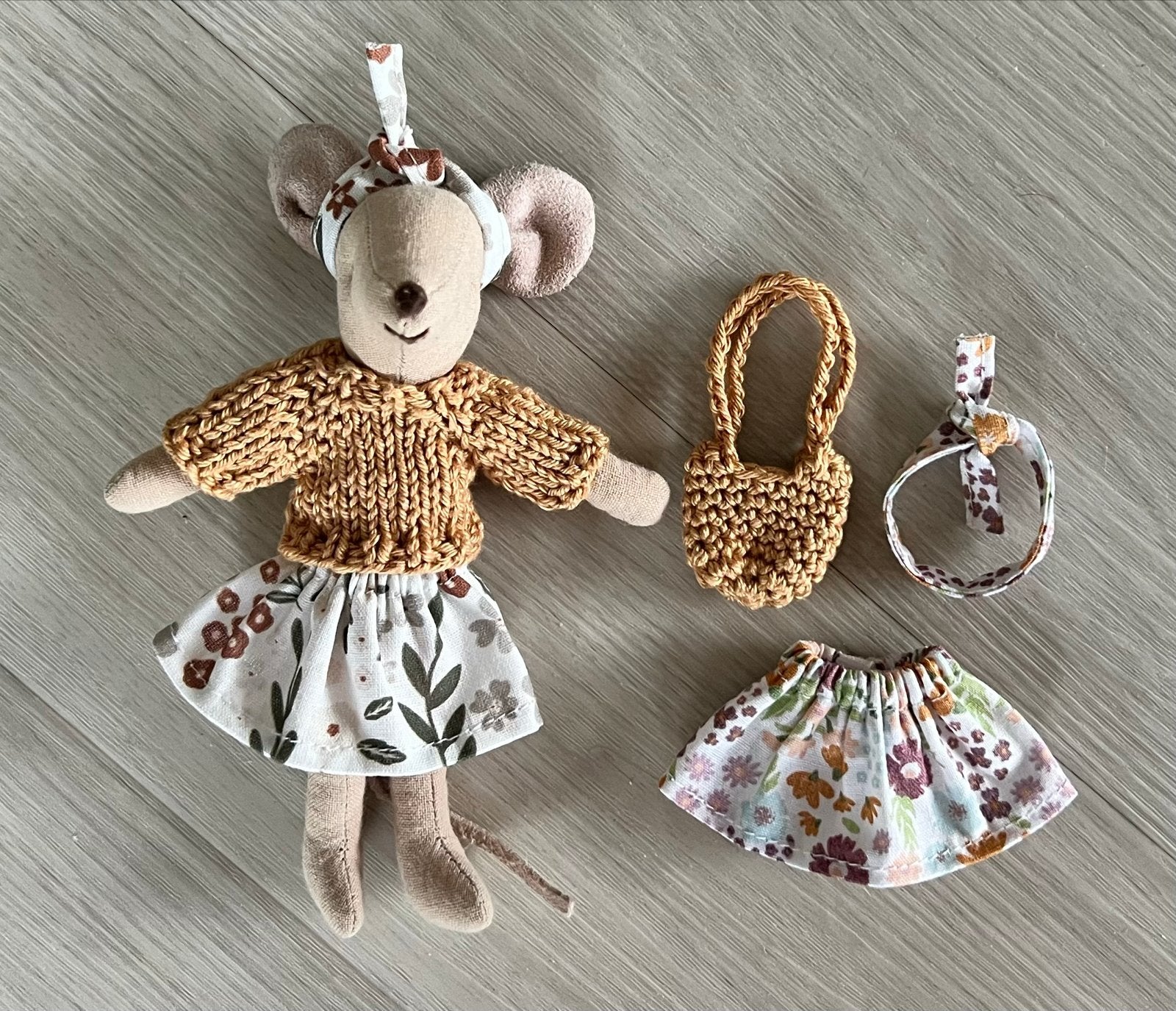 Schattig kledingsetje voor grote zus maileg, Muis, Overige merken, Overige karakters, Handgemaakt