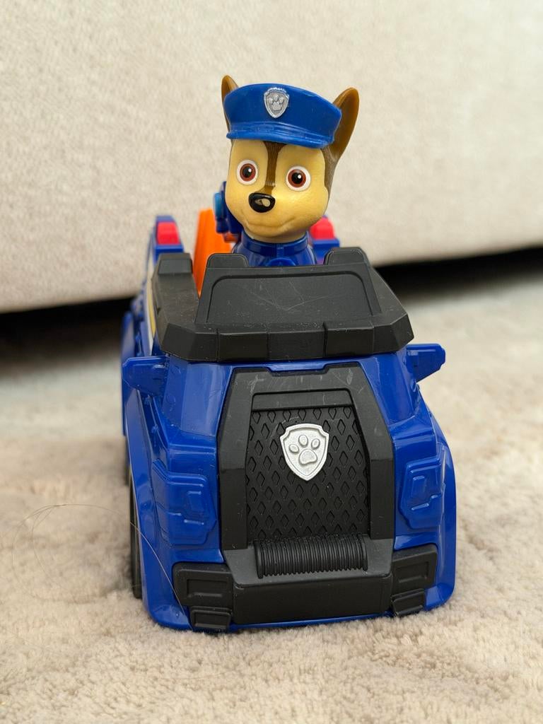 Paw Patrol Chase Politieauto met figuur, Ophalen of Verzenden, Zo goed als nieuw