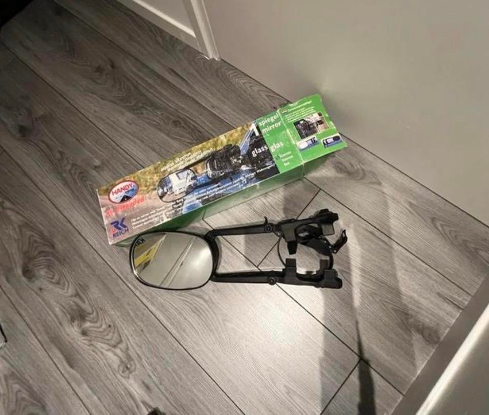 Handy Mirror XL Extended caravan spiegel, Caravans en Kamperen, Ophalen of Verzenden, Zo goed als nieuw