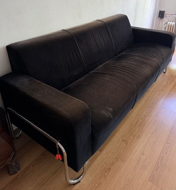 GISPEN 441 3-ZITS BANK, Huis en Inrichting, Banken | Bankstellen, Ophalen, Gebruikt, Driepersoons, 75 tot 100 cm