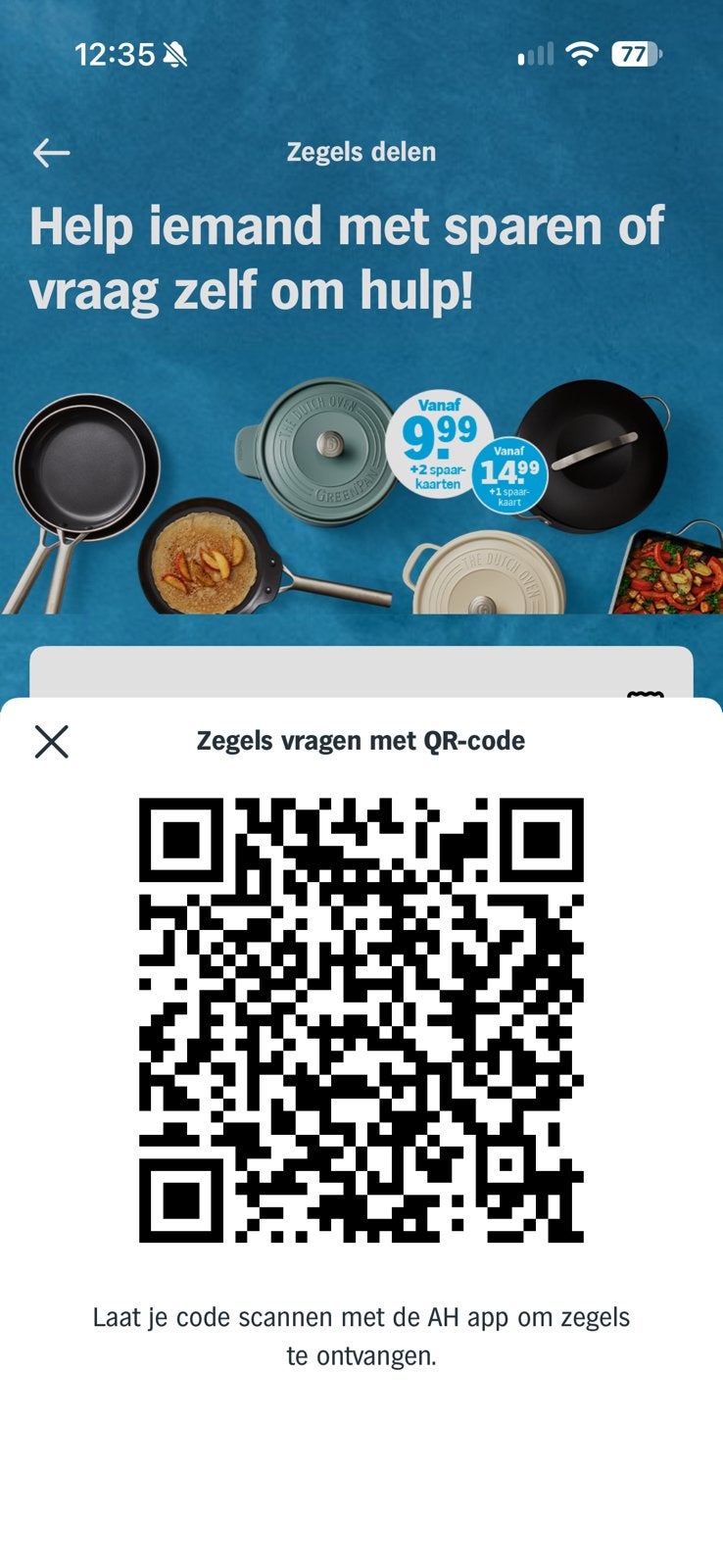 AH Pannen zegels 🥘🍳, Verzamelen, Albert Heijn, Ophalen