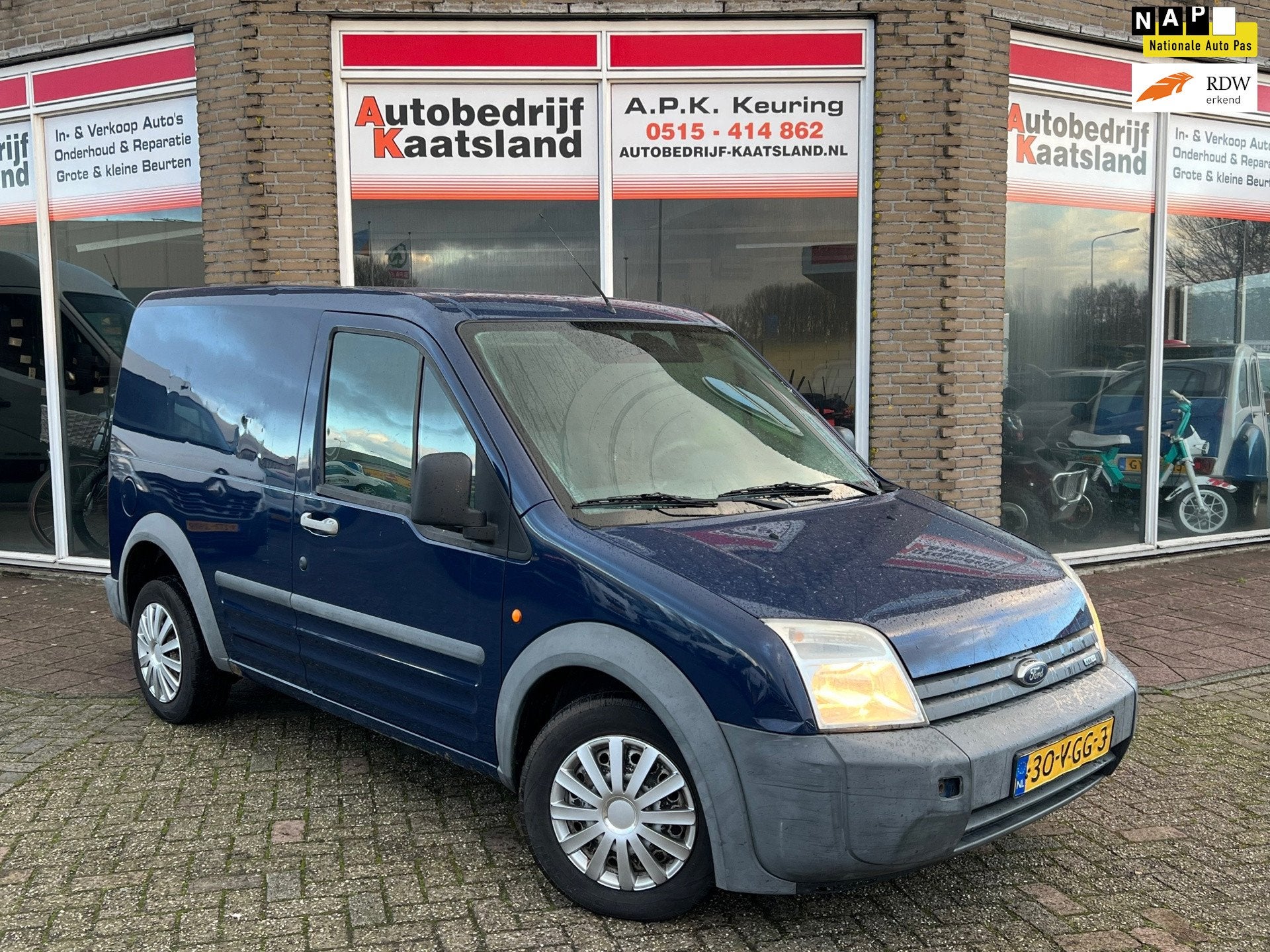 Ford Transit Connect T200S 1.8 TDCi Business Edition -, Voorwielaandrijving, Stof, Gebruikt, Zwart