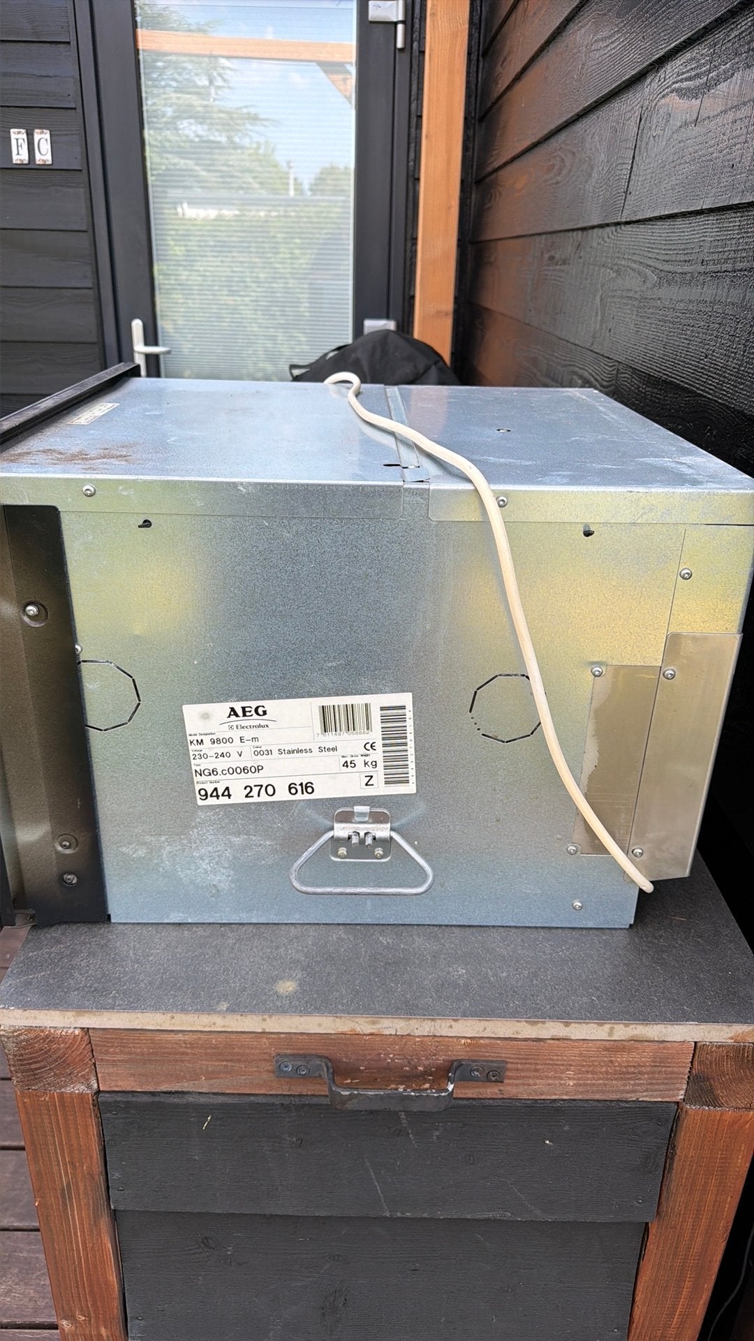 AEG Combimagnetron inbouw, Witgoed en Apparatuur, Magnetrons, Ophalen, Gebruikt, Inbouw, Combimagnetron