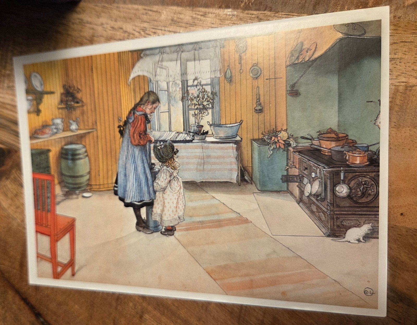Carl Larsson: The Kitchen, Verzenden, 1980 tot heden, Ongelopen, Kinderen