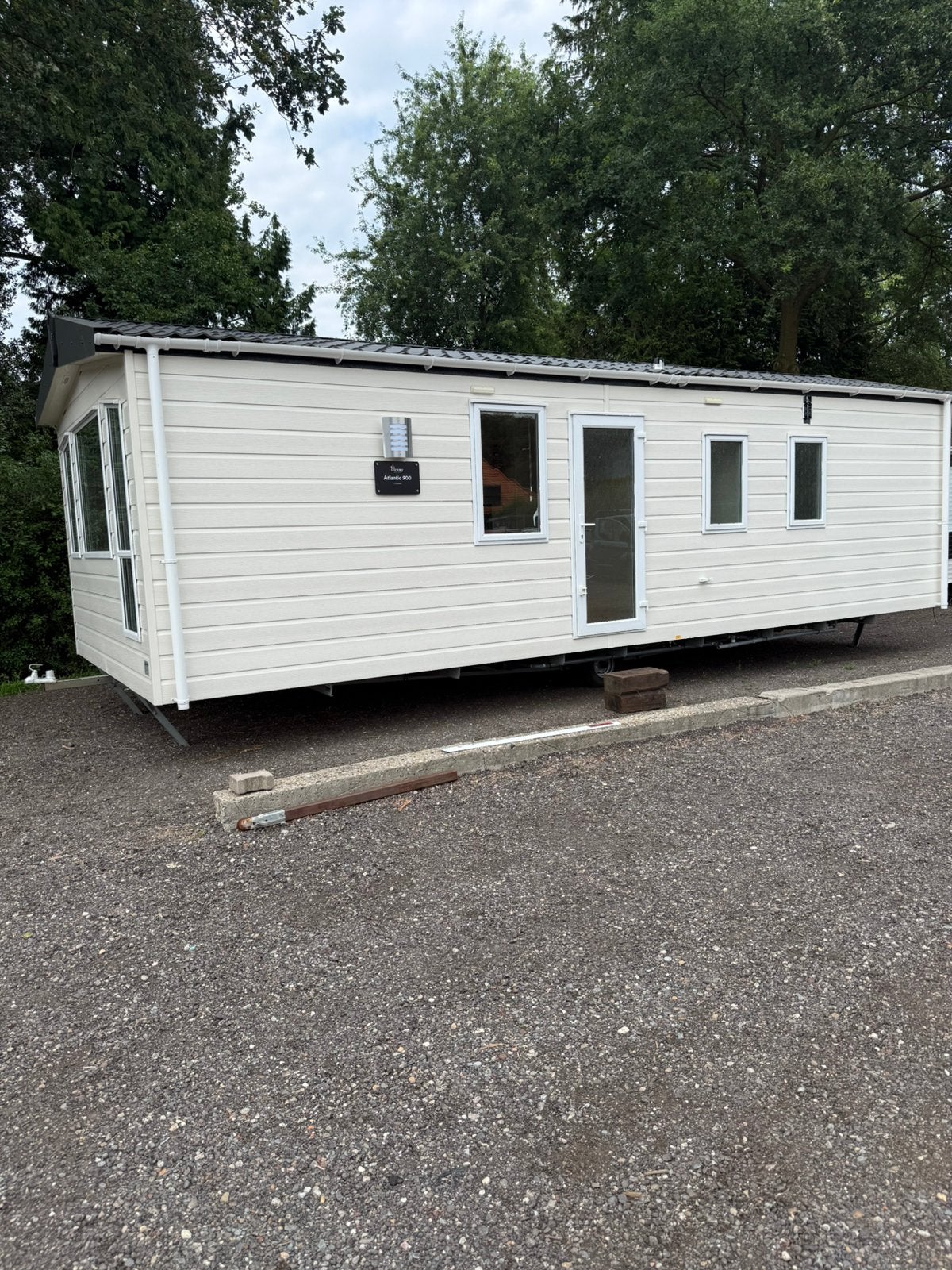 Zeer nette staancaravan op recreatiepark de Harscamp, Caravans en Kamperen, Stacaravans, Tot en met 4
