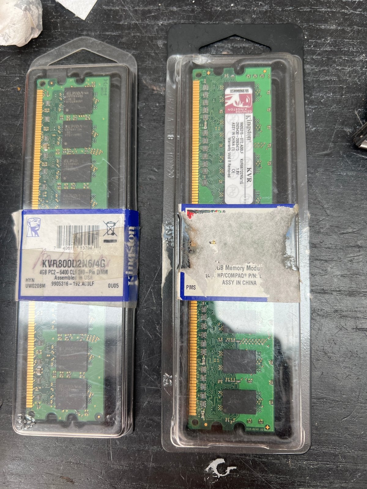 Kingston DDR2 RAM Geheugenmodules - 4GB & Onbekend, Computers en Software, RAM geheugen, Ophalen, Nieuw, DDR2, Desktop