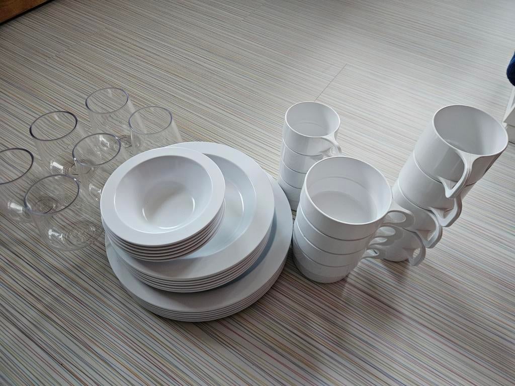Campingservies coppia. 4 / 6 delig., Ophalen of Verzenden, Gebruikt