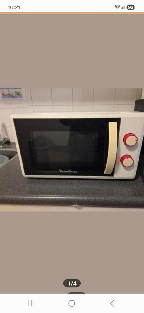 Moulinex magnetron, Ophalen, Minder dan 45 cm, Magnetronfunctie, Draaiplateau